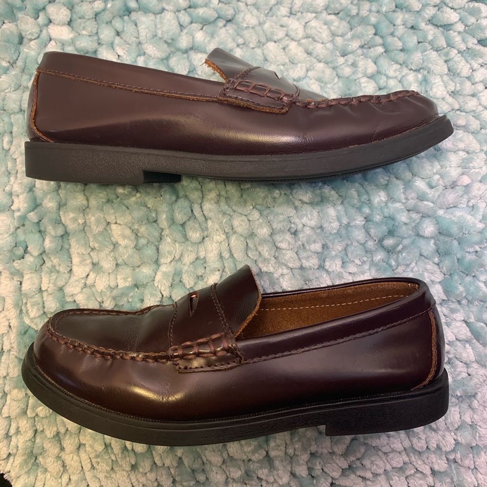 Sperry  Top Sider Colton Burgundy Penny Loafer Private School Uniform Preppy - Picture 3 of 15